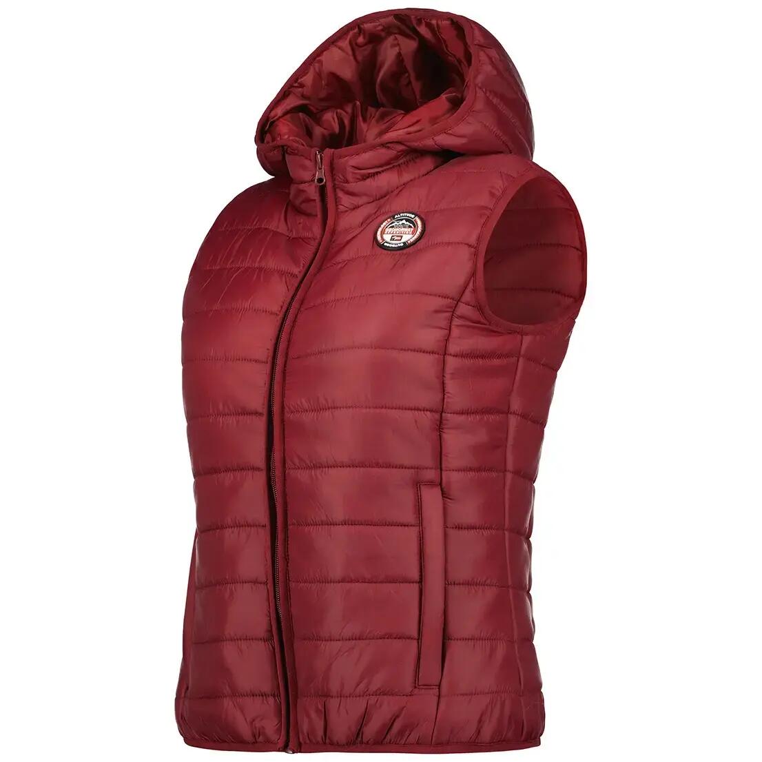 Bezrękawnik Geographical Norway VATIKA HOOD EO GIRL 233 bordowy dla dziewczynki 3/7