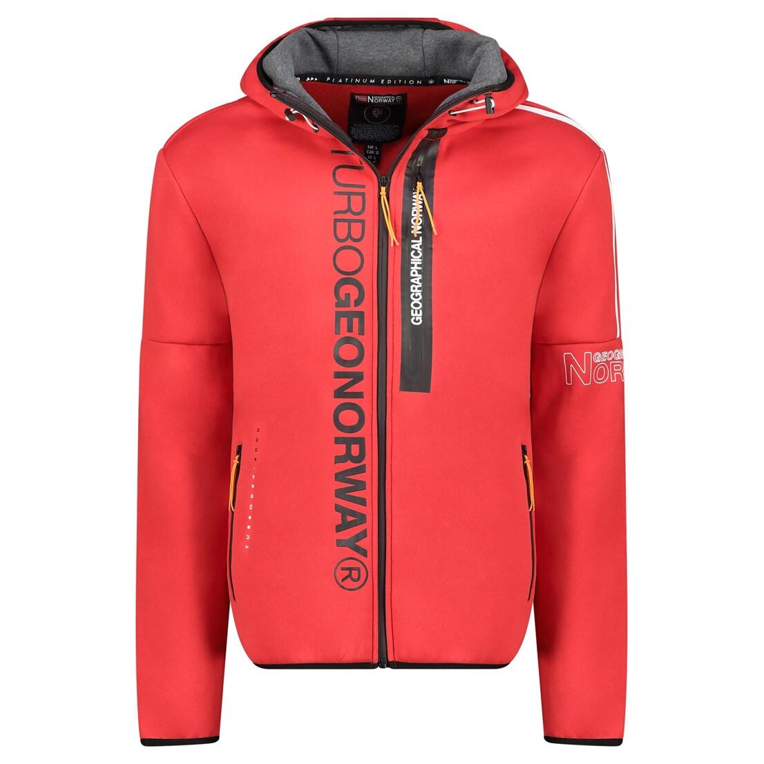 GEOGRAPHICAL NORWAY Bluza FREESTYLE DB RED MEN 054 Sneaker Red 1/3