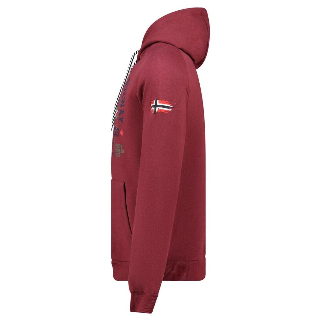 GEOGRAPHICAL NORWAY Bluza GEXPE BURGUNDY DB MEN 100 Sneakers