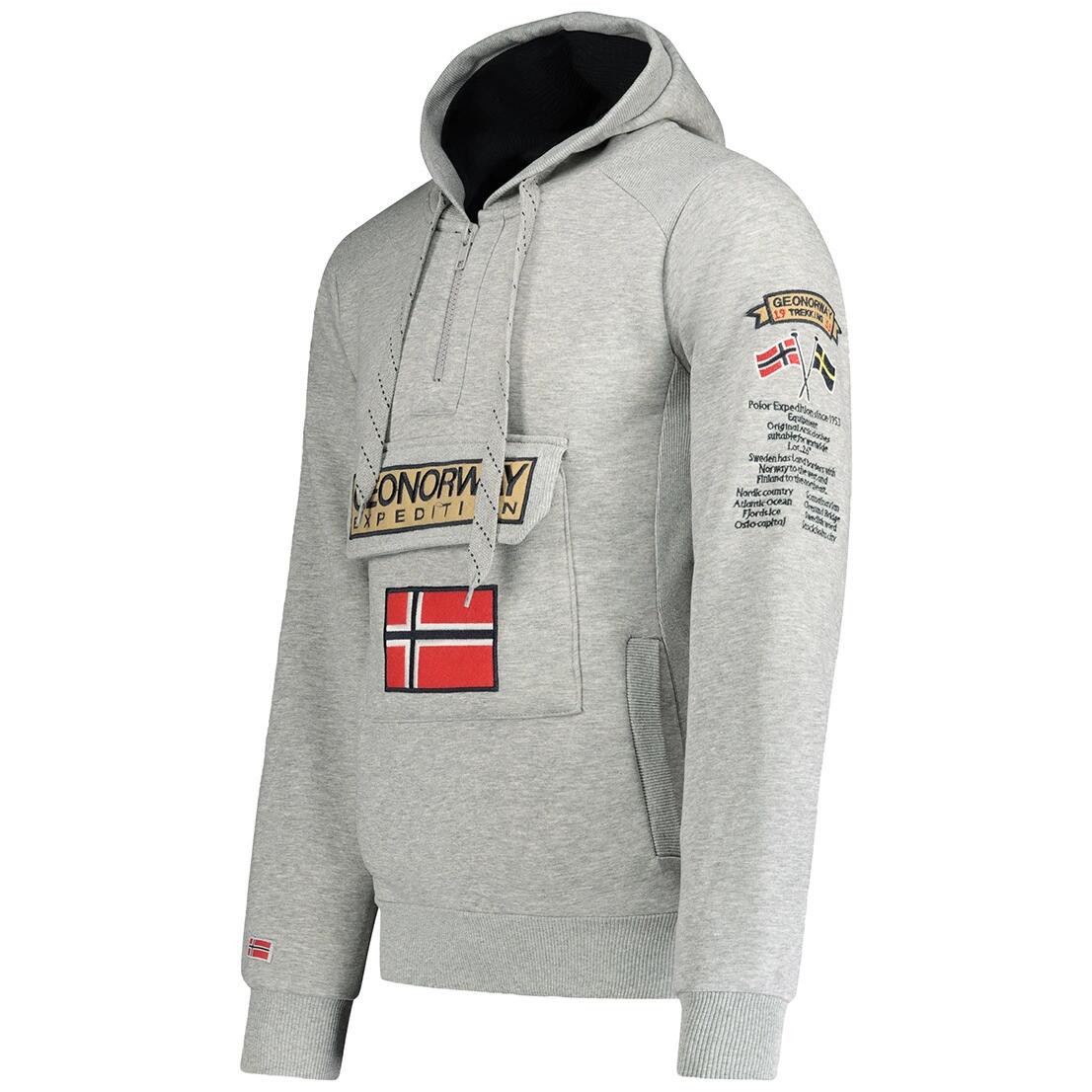 GEOGRAPHICAL NORWAY Bluza GYMCLASS 100 3 4 WU4184H B-Grey Baskets Grey 3/3