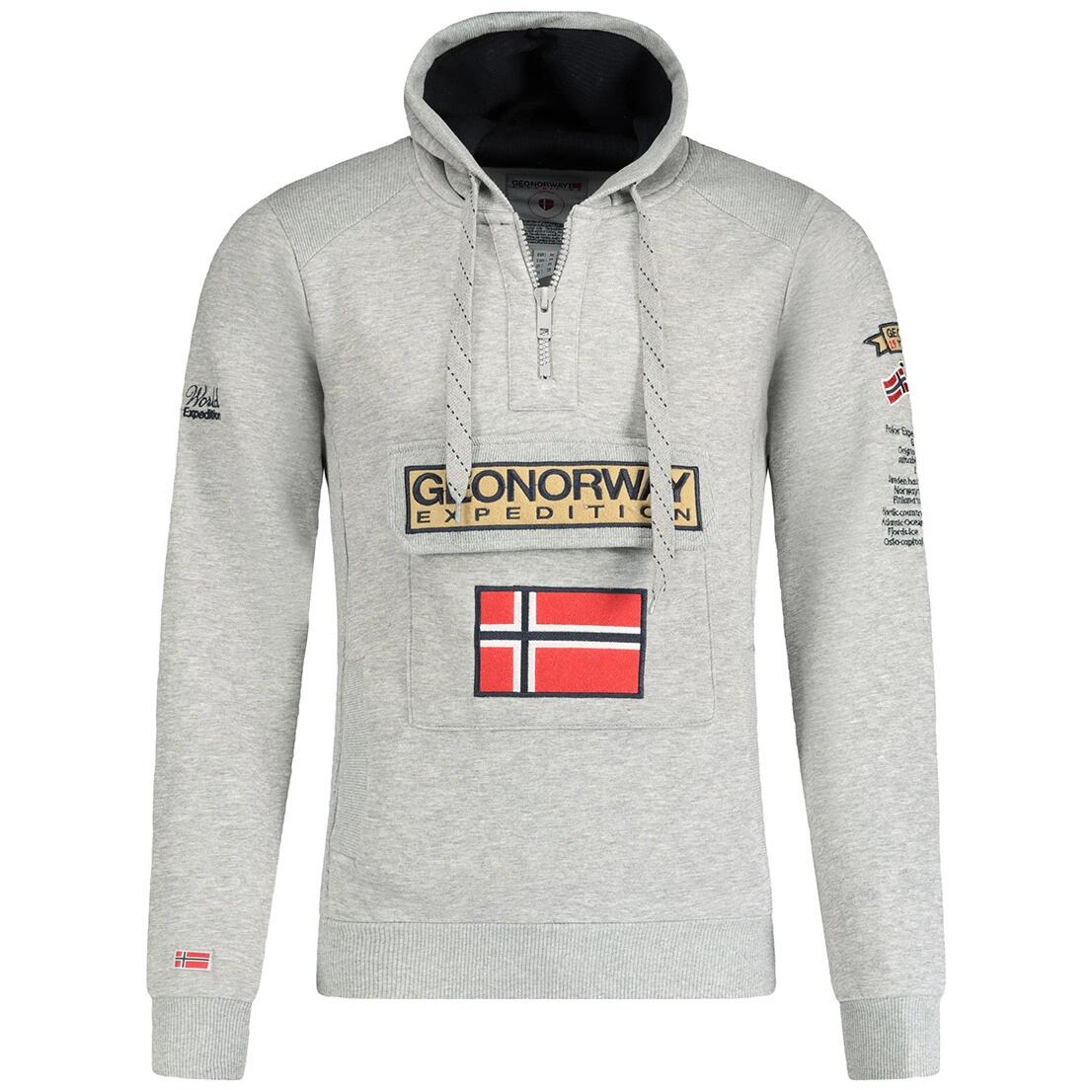 GEOGRAPHICAL NORWAY Bluza GYMCLASS 100 3 4 WU4184H B-Grey Baskets Grey 2/3
