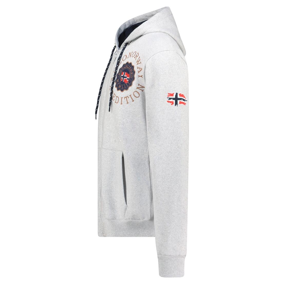 GEOGRAPHICAL NORWAY Bluza GEGANTO BLENDED GREY DB MEN 100 Sneaker Grey 2/3