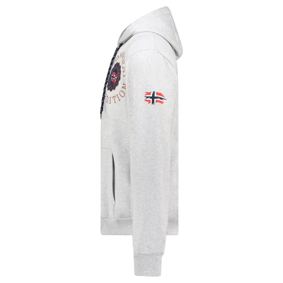 GEOGRAPHICAL NORWAY Bluza GEGANTO BLENDED GREY DB MEN 100 Sneaker Grey 3/3