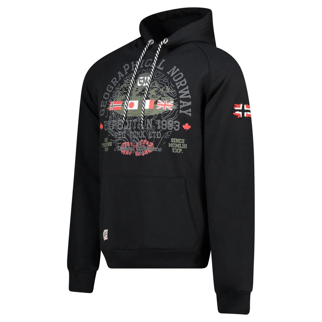 GEOGRAPHICAL NORWAY Bluza GEXPE BLACK Sneakers Black 2/3