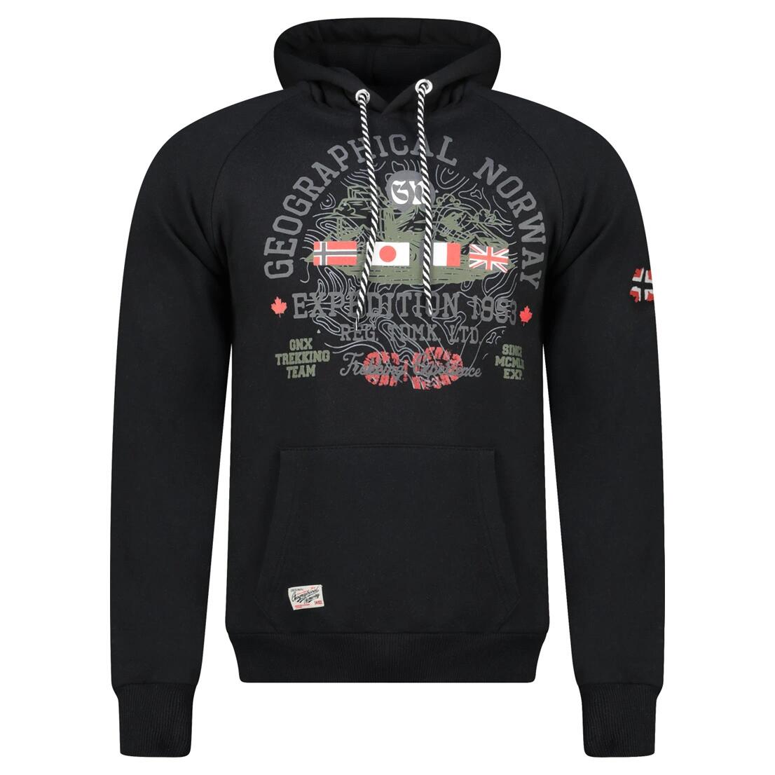 GEOGRAPHICAL NORWAY Bluza GEXPE BLACK Baskets Black 1/3