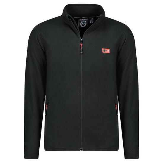 Geographical Norway ULYSSE FZ BLACK DB MEN 224 — polar męski, czarny.