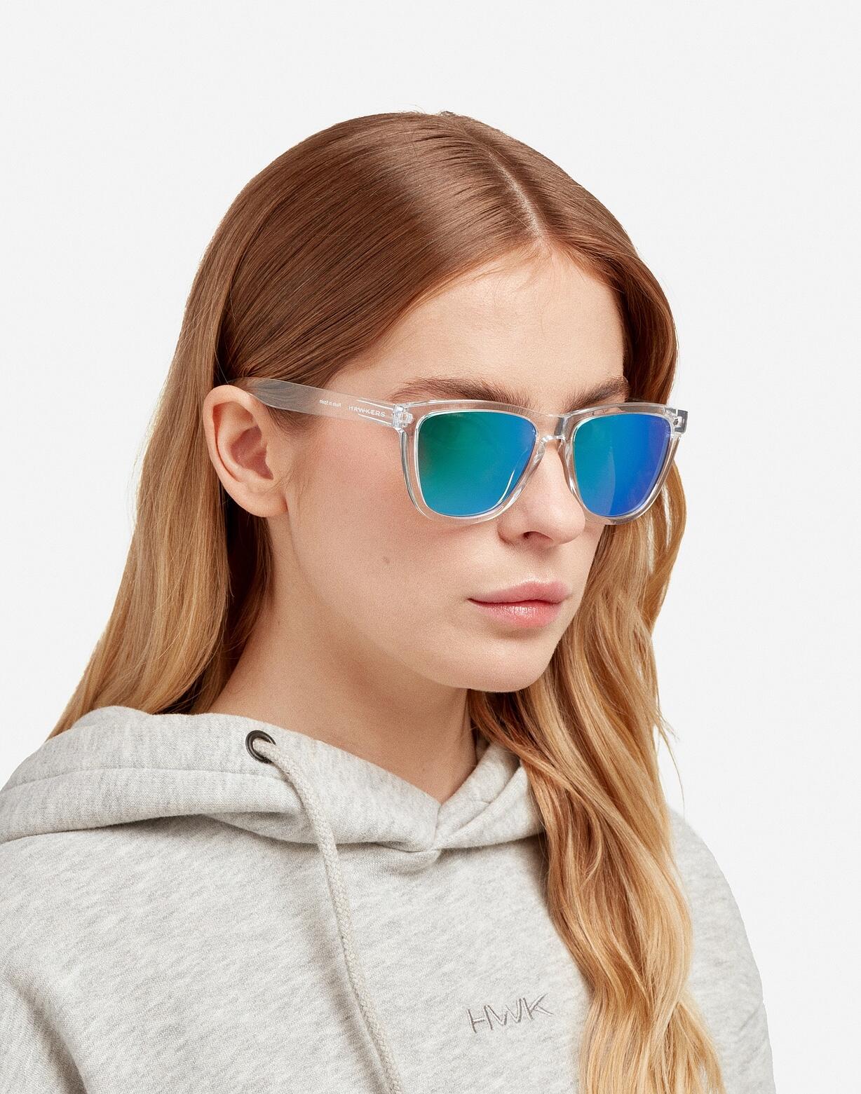 HAWKERS - Lunettes de Soleil pour Homme et Femme POLARIZED AIR EMERALD - ONE Raw 5/7