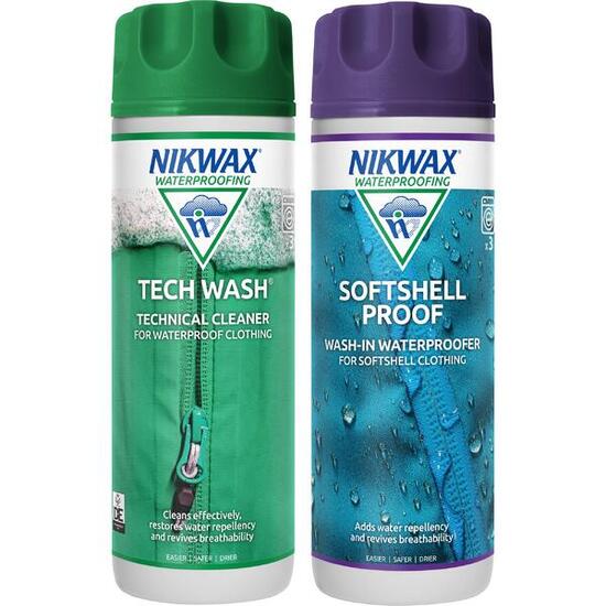 NikWax Twin 300ml voordeel set: Soft-shell Proof & Tech Wash