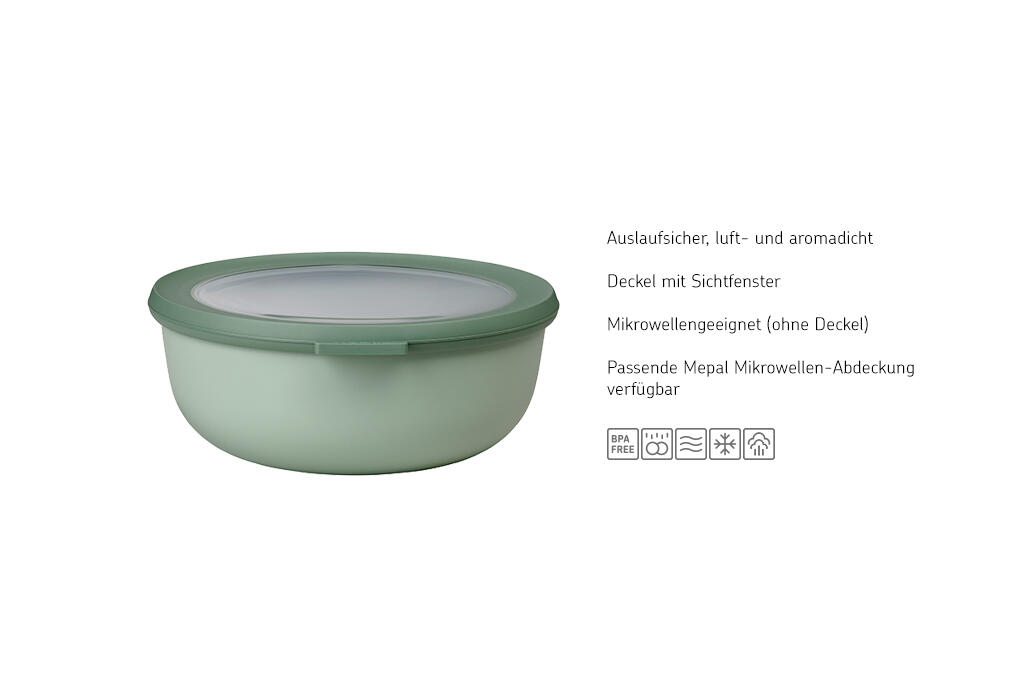 Mepal Cirqula 1.25 l Mikrowellengeschir - Nordic blue 2/7
