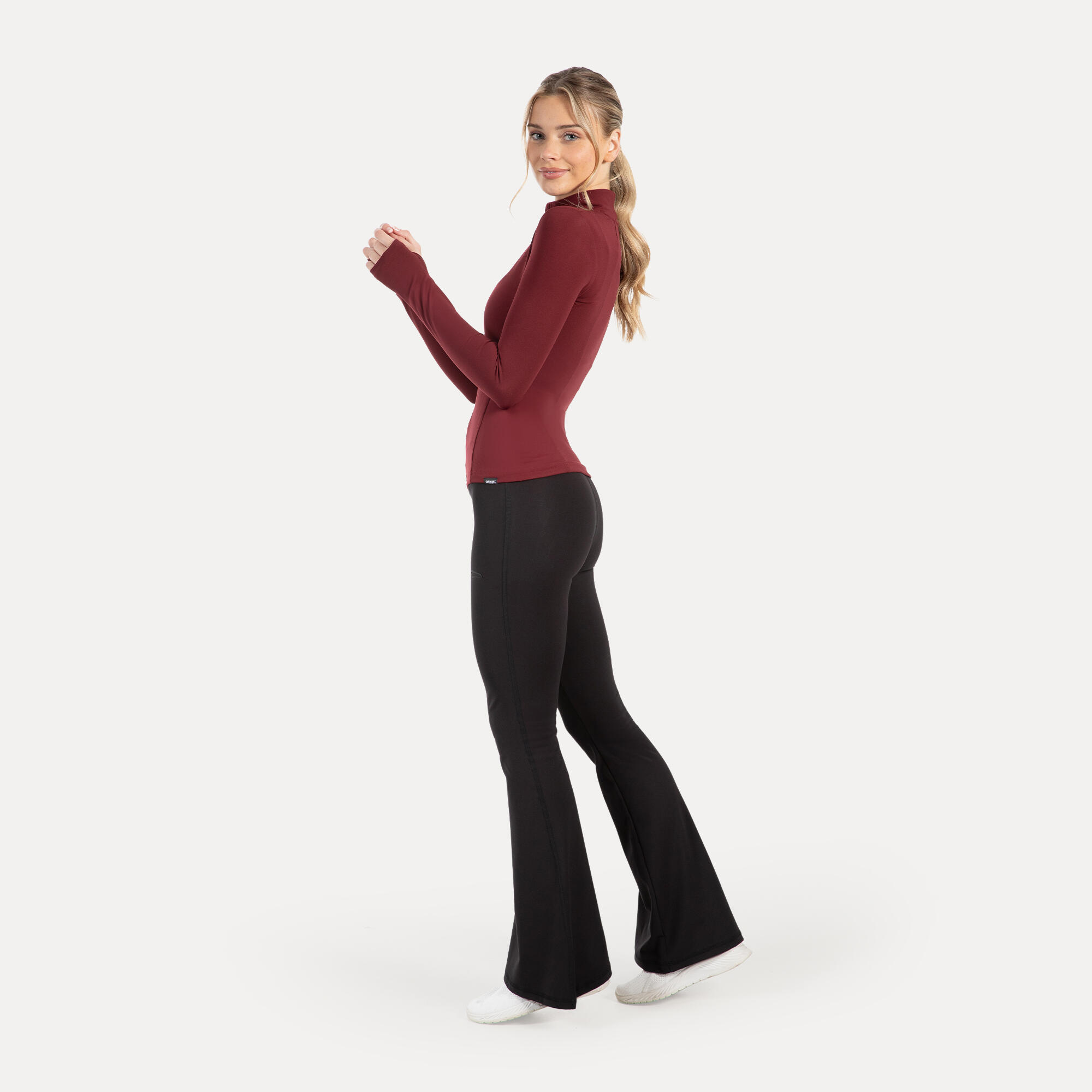 Damen Trainingsjacke Kenna Gold Bordeaux 3/5