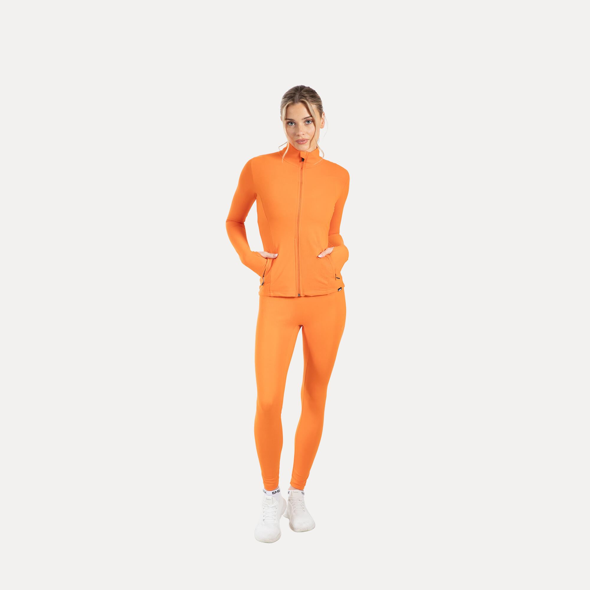 Damen Trainingsjacke Kenna Orange 3/5