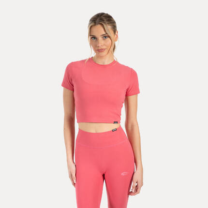 Damen Crop Shirt Kenna Orange