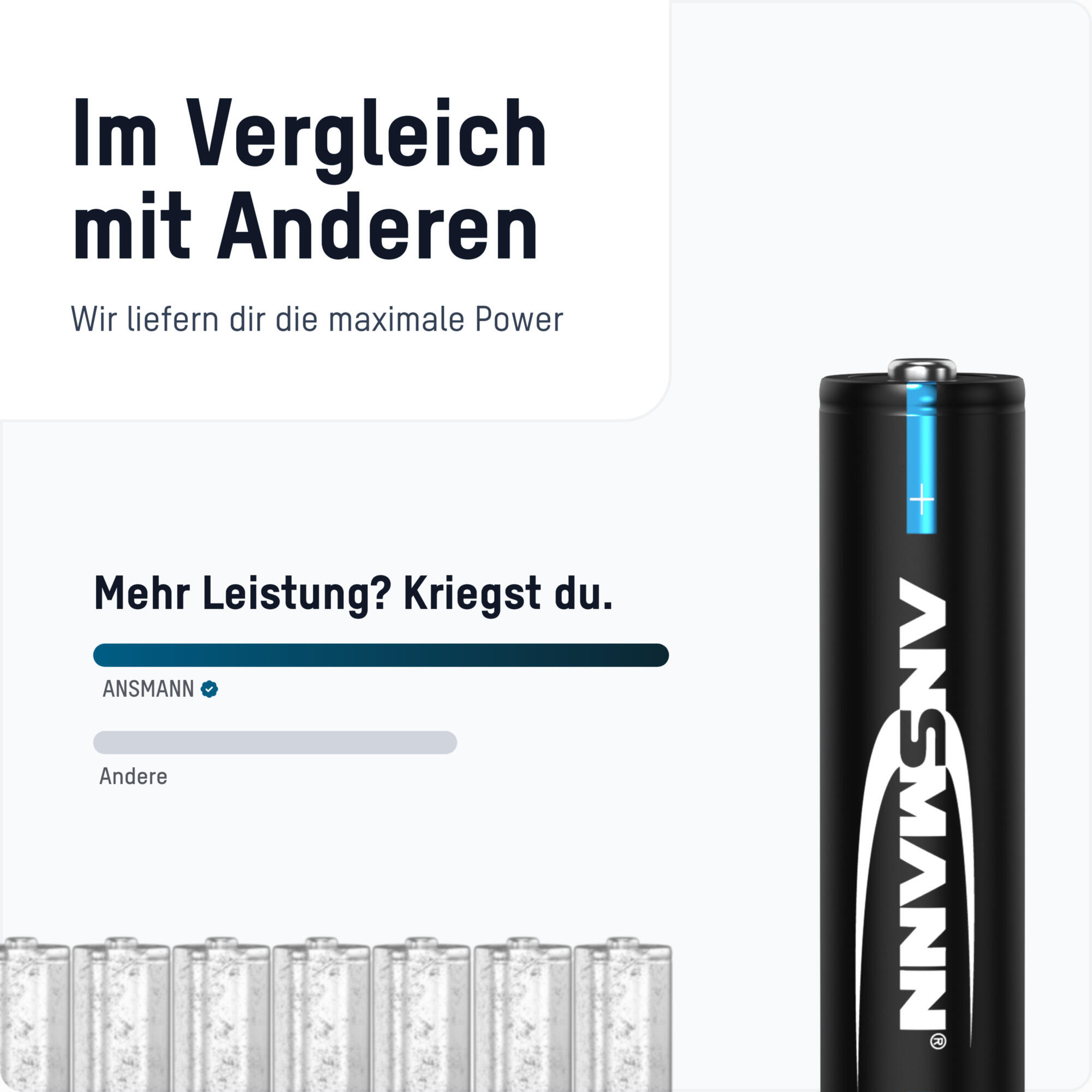 Akku Micro AAA, 550 mAh NI-MH 1,2V, 4 Stück, geringe Selbstentladung 4/7