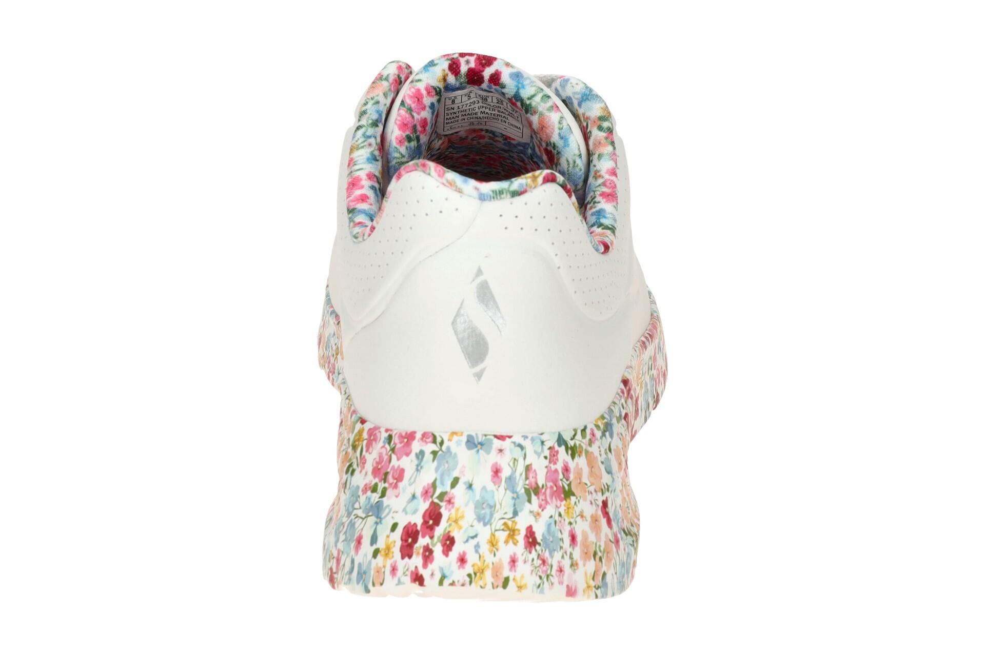 Skechers Uno Lite Schuhe weiß Blumen 177293 5/7