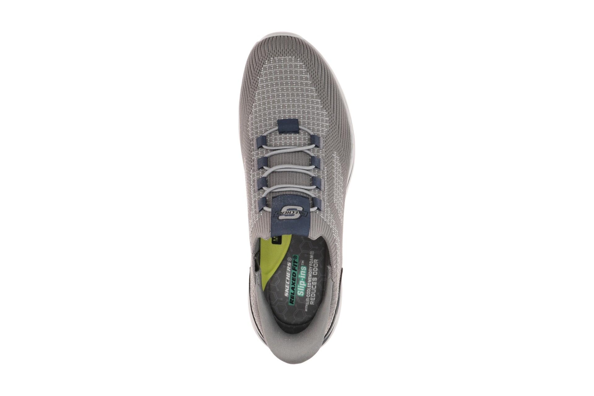 Skechers Herren Slip-ins Relaxed Fit: Norlan - Alonso Sneaker 211207 Grau 6/7