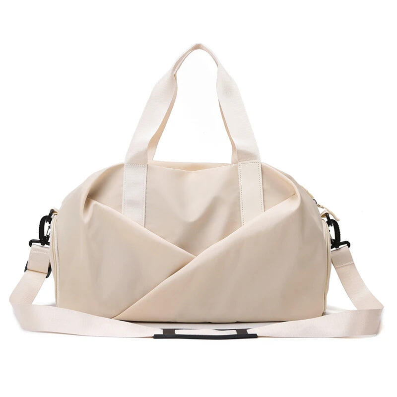 Lightweight Leisure Travel Bag Off White