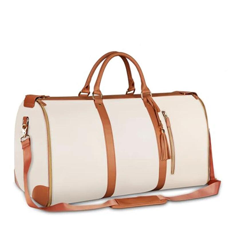Foldable Travel Duffel Bag Beige