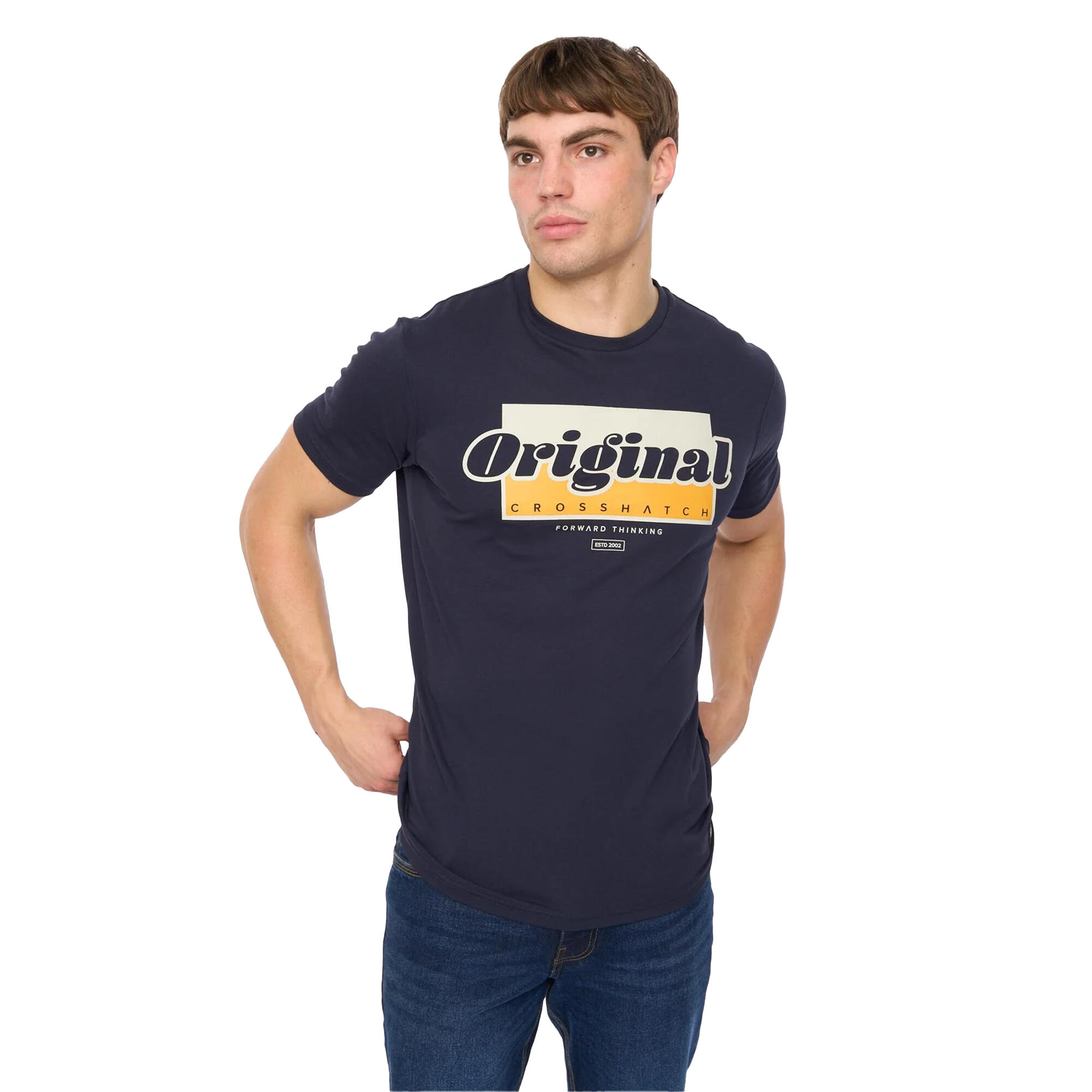 Crosshatch Mens Chevin T-Shirt