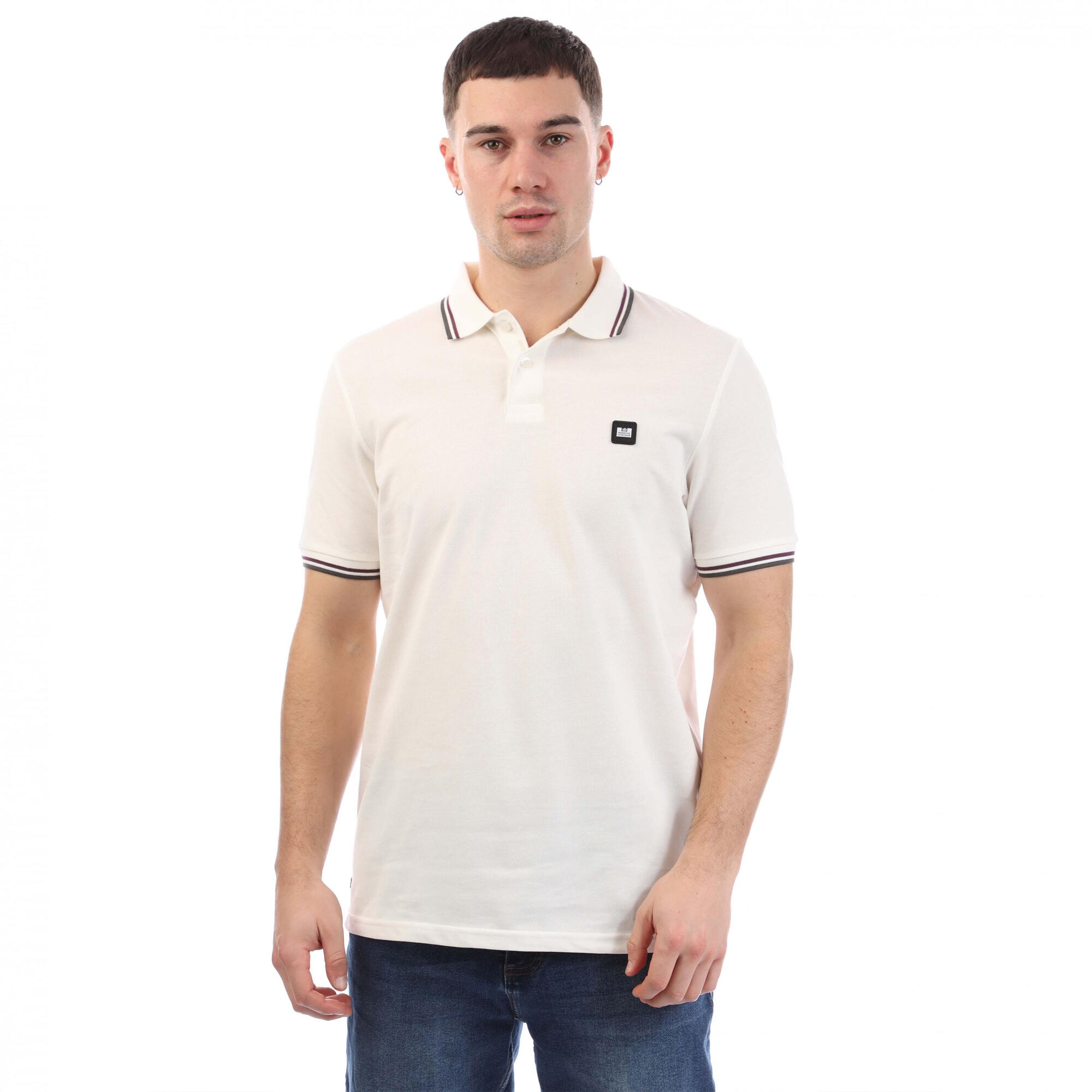Weekend Offender Mens Vancouver Tipped Polo Shirt