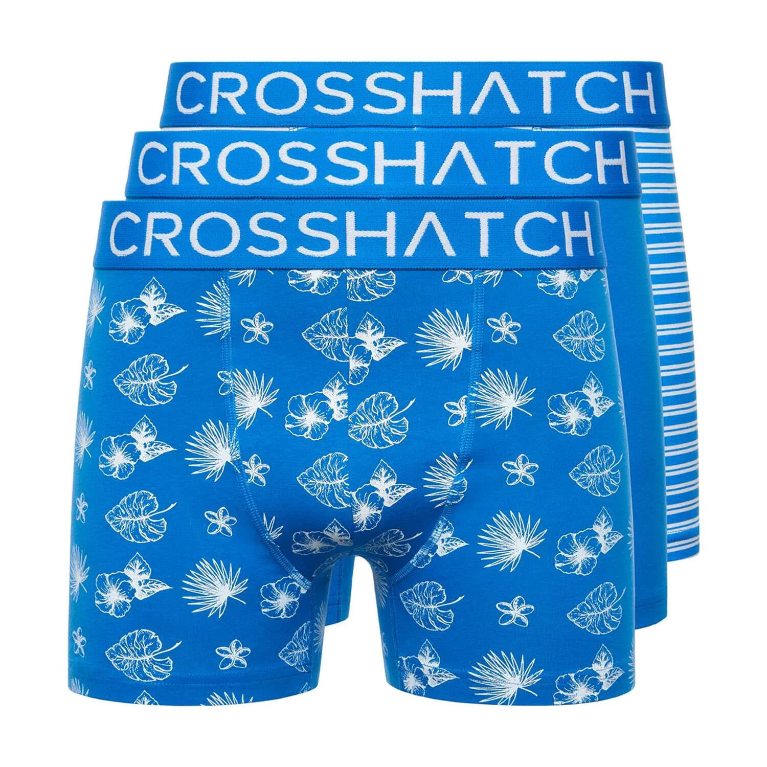 Crosshatch Mens Hovland Boxer Shorts (Pack of 3)