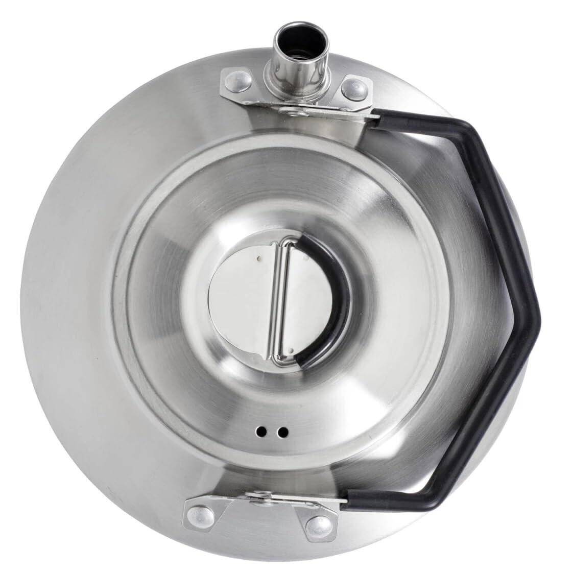 Stainless Steel Camping Kettle – 1.5L Durable Outdoor Kettle with Heat-Resistant Silicone Handle -  3