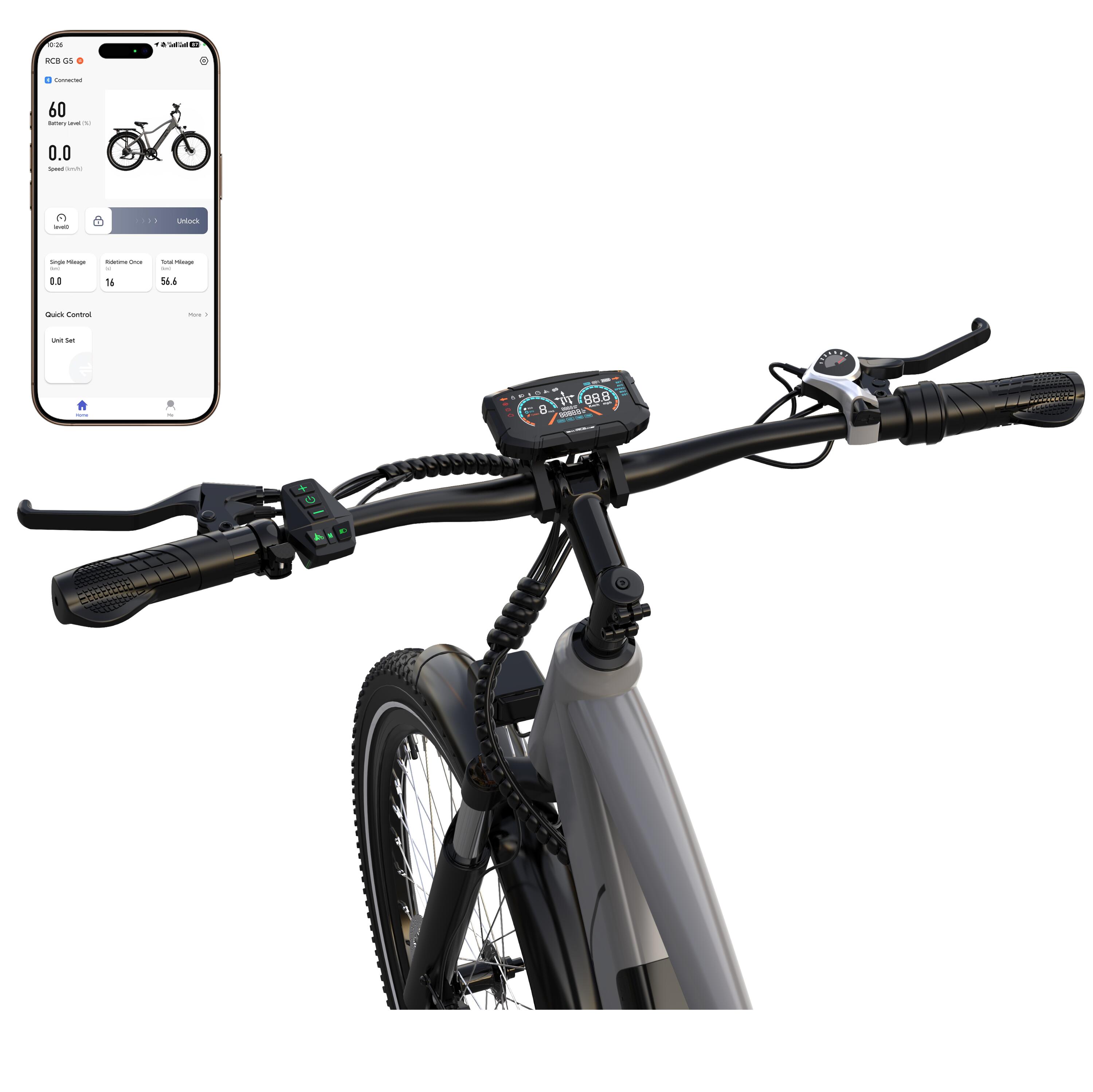 Vélo Electrique Adulte 27.5" E-Bike, APP, NFC, RCB-G5​ 2/8