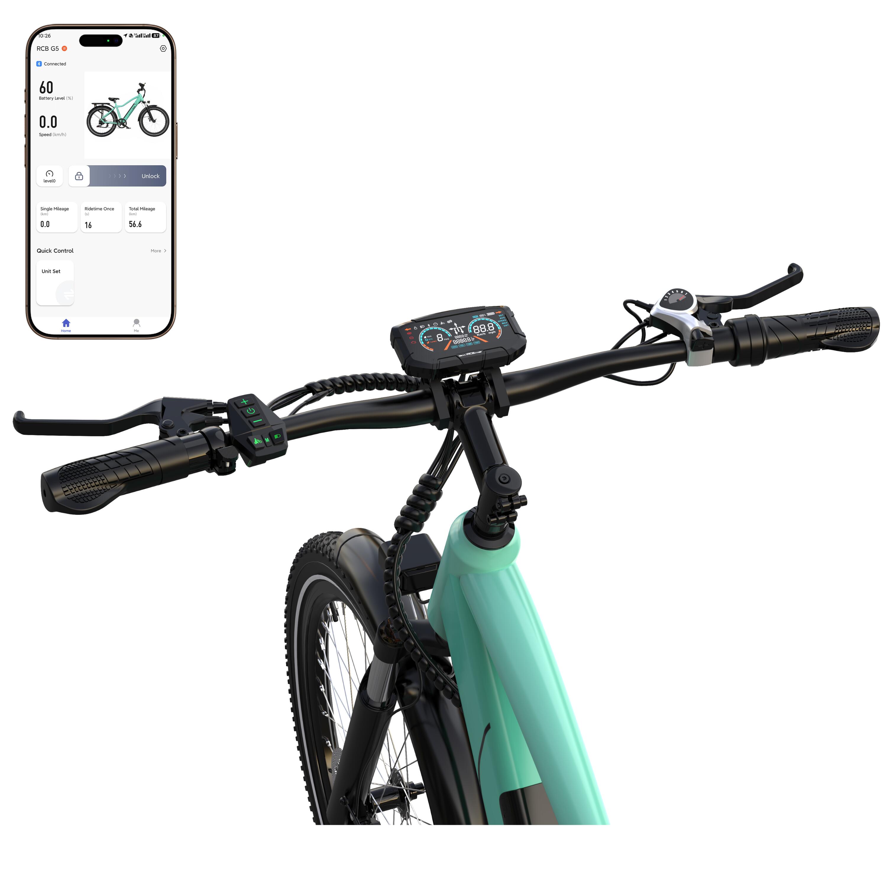 Vélo Electrique Adulte 27.5" E-Bike, APP,NFC, RCB-G5​ 2/8