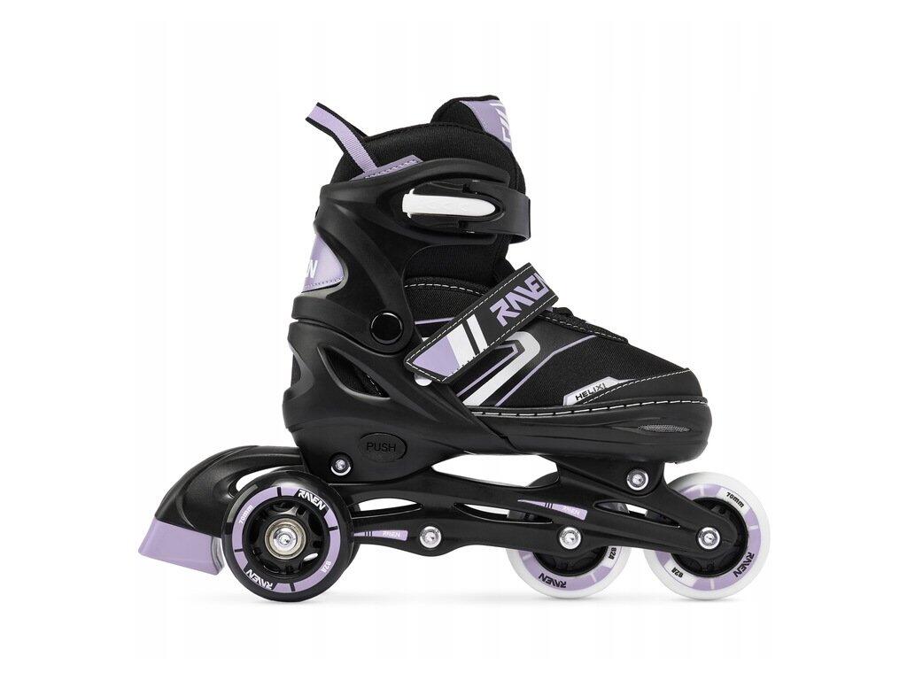 Patins de rodas 3 em 1 ajustáveis Raven Helixi Rodas LED 3/7