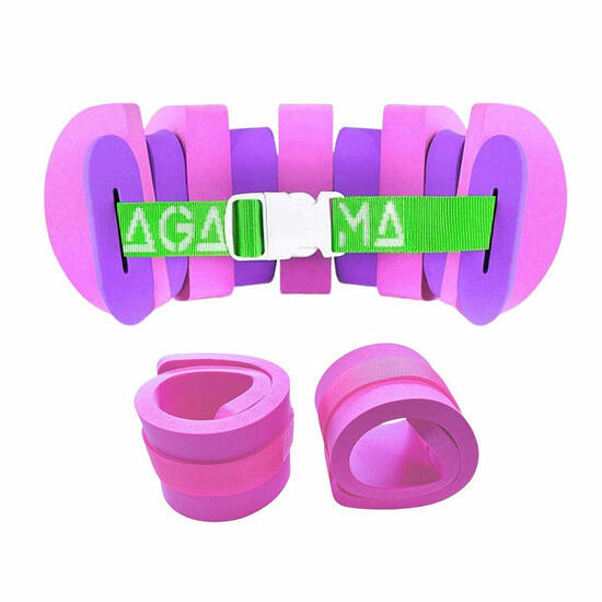 SET Schwimmgürtel SWIM + Schwimmflügel EVA (7-teilig/bis 14 kg)