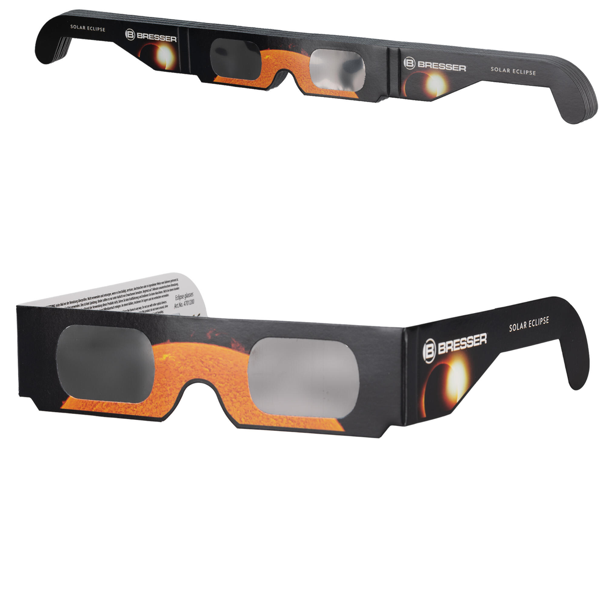 Bresser - Lunettes D'Éclipse Solaire (25 Pièces) - Lunettes De Soleil - Jaune|noir|vert - Taille Unique - Decathlon