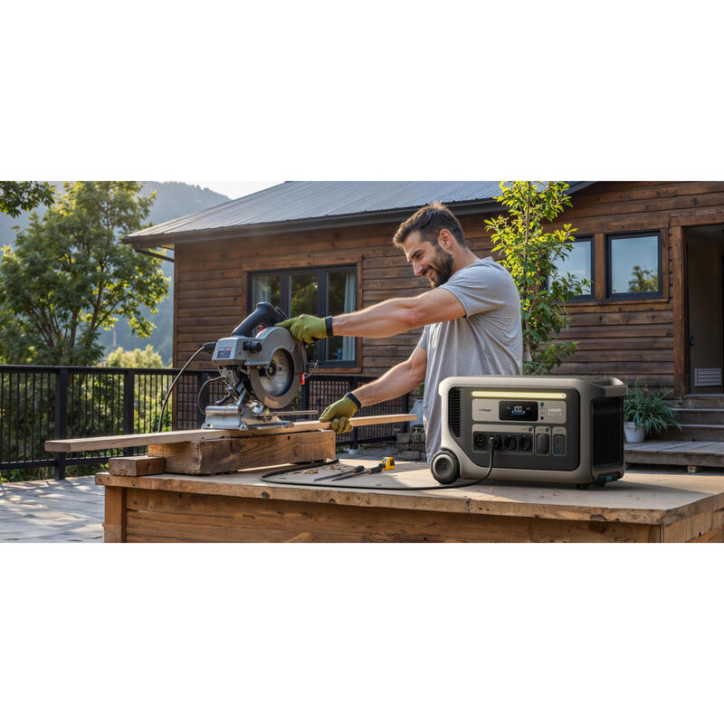 Stație de alimentare portabilă Anker SOLIX F3000, Baterie 3072 Wh