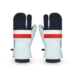 Moufles de ski 3 doigts Homme et Femme Glisse Light Blue Bleu