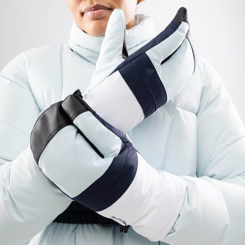 Moufles de ski 3 doigts Homme et Femme Glisse White Blanc 6/6