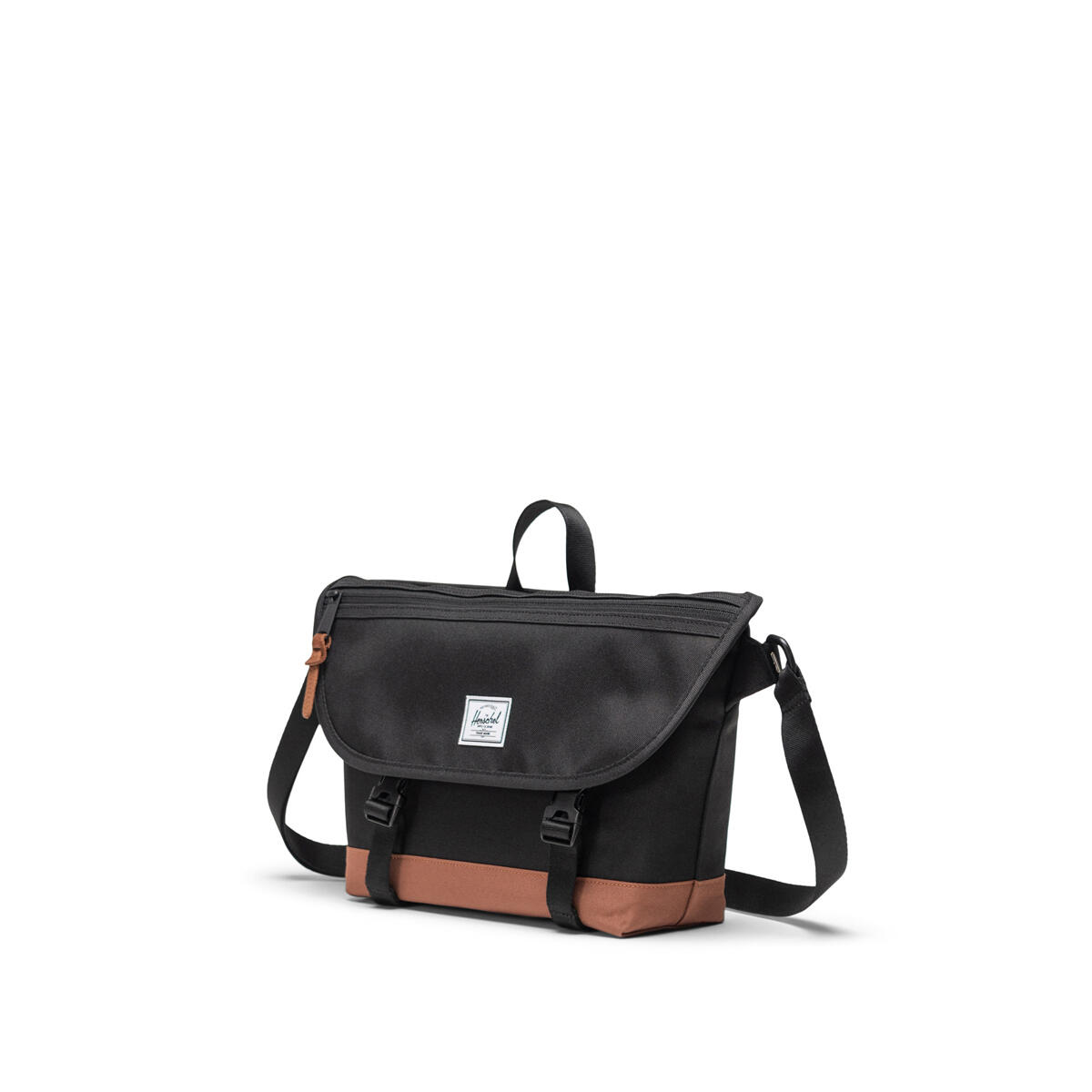 Sac à bandoulière en matières recyclées COVE SMALL 10L UNISEXE Noir camel 2/4