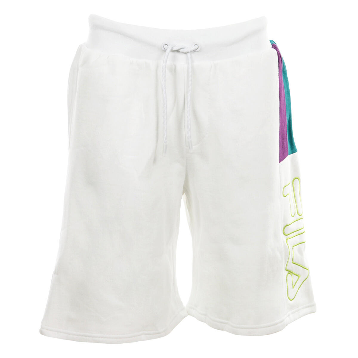 Fila - Short Sportwear Homme Ajay Short "laided On Stripes" - Short - Blanc - Decathlon