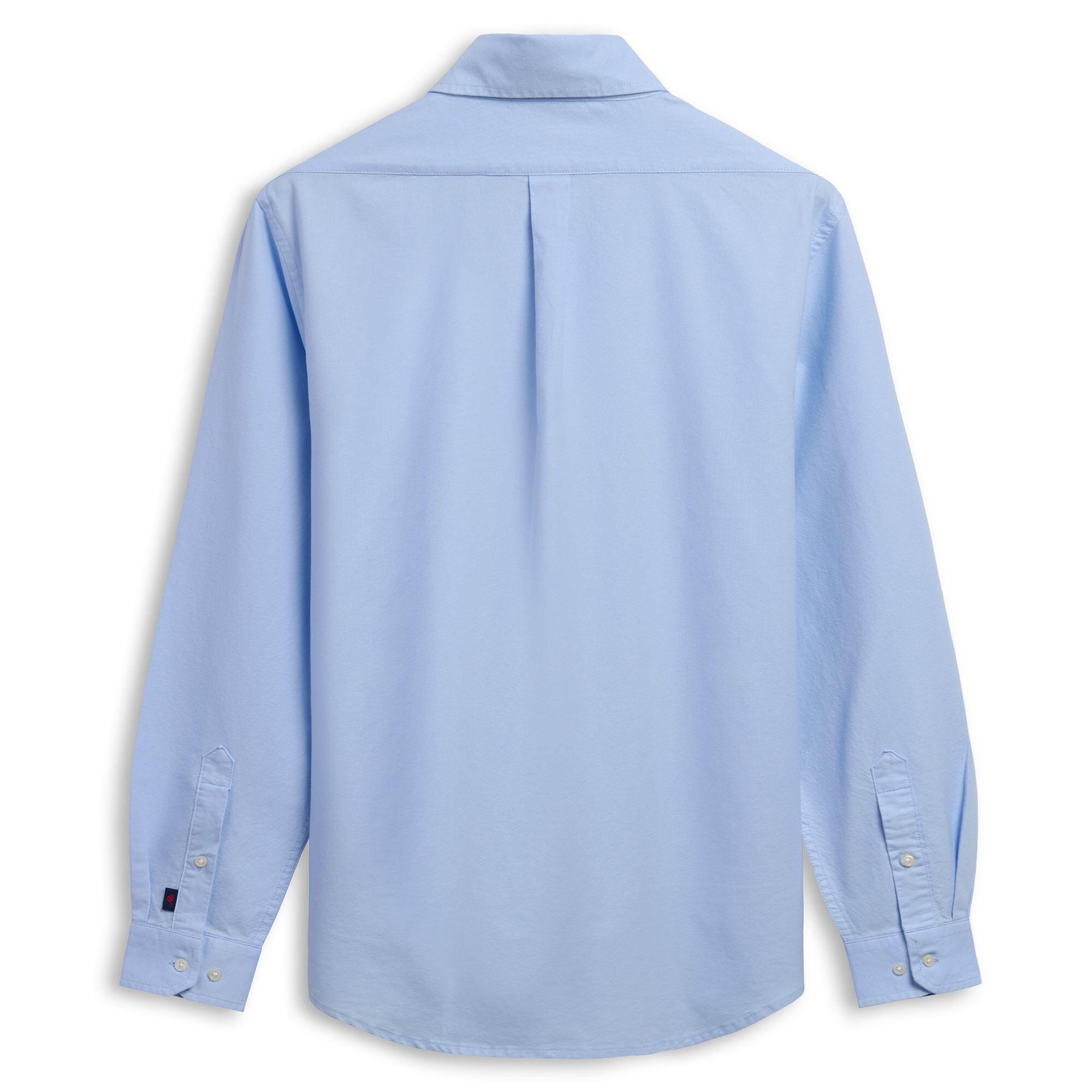 Camicia da uomo in cotone blu da lifestyle 2/3