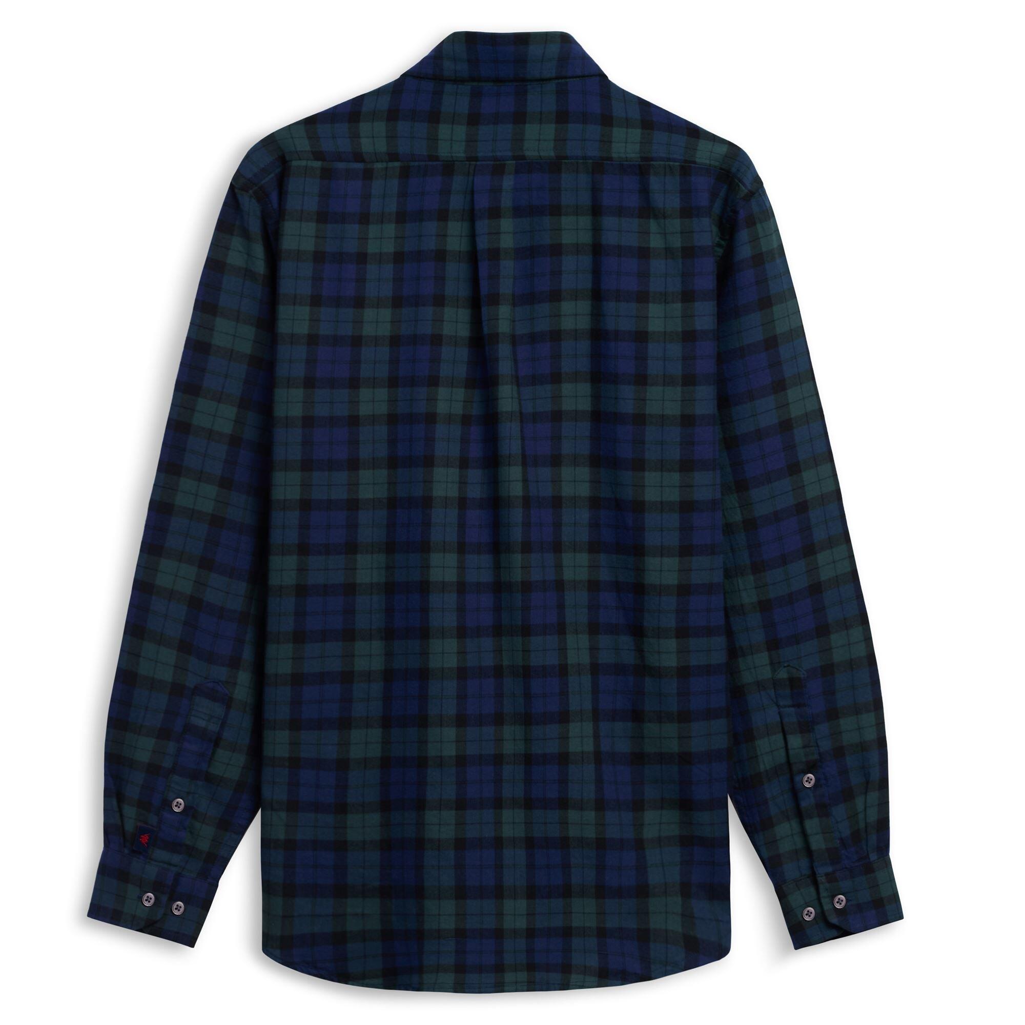 Camicia da uomo in cotone blu da lifestyle 2/3