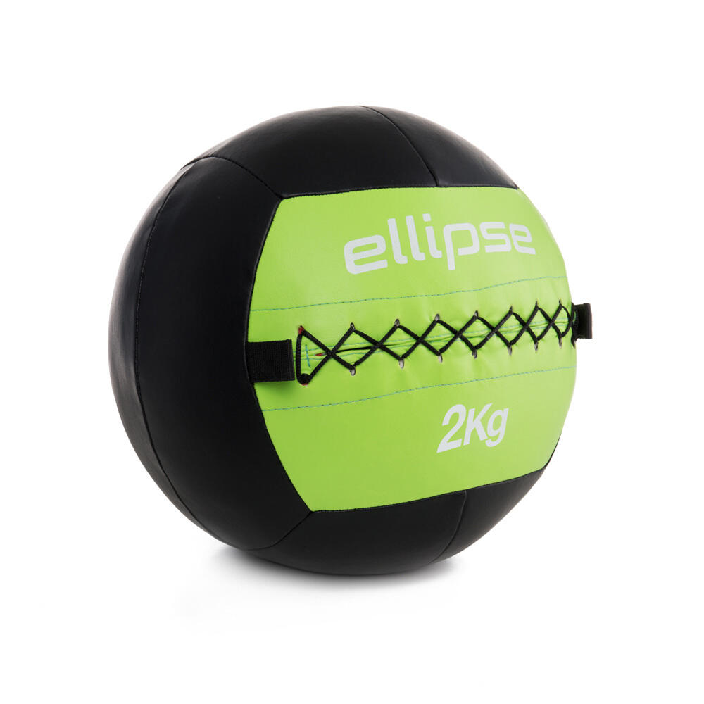 Ellipse - Ballon Mural - Wall Ball - Balle Lestée - Noir|vert - 10 Kg - Decathlon