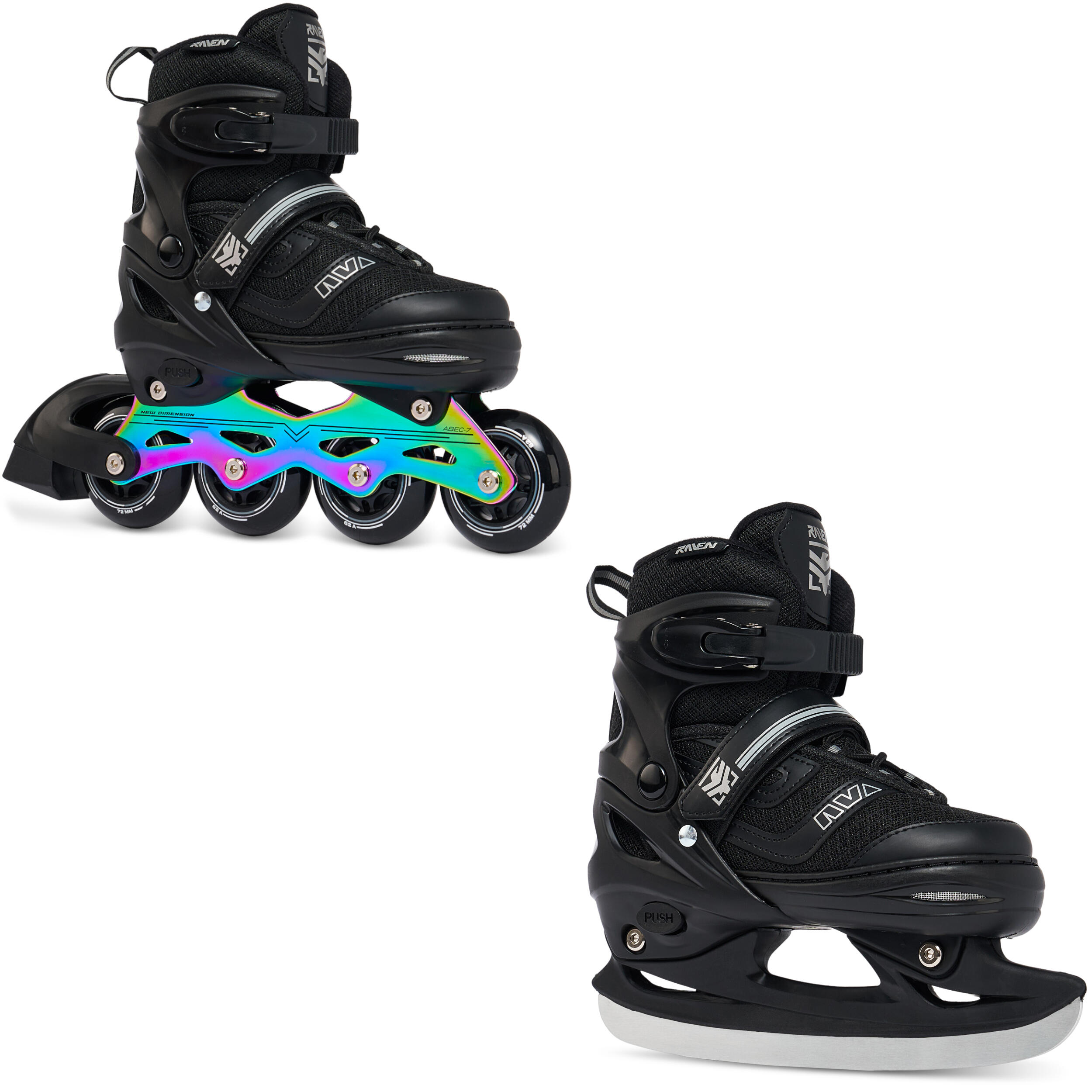 Preto / Multicolorido