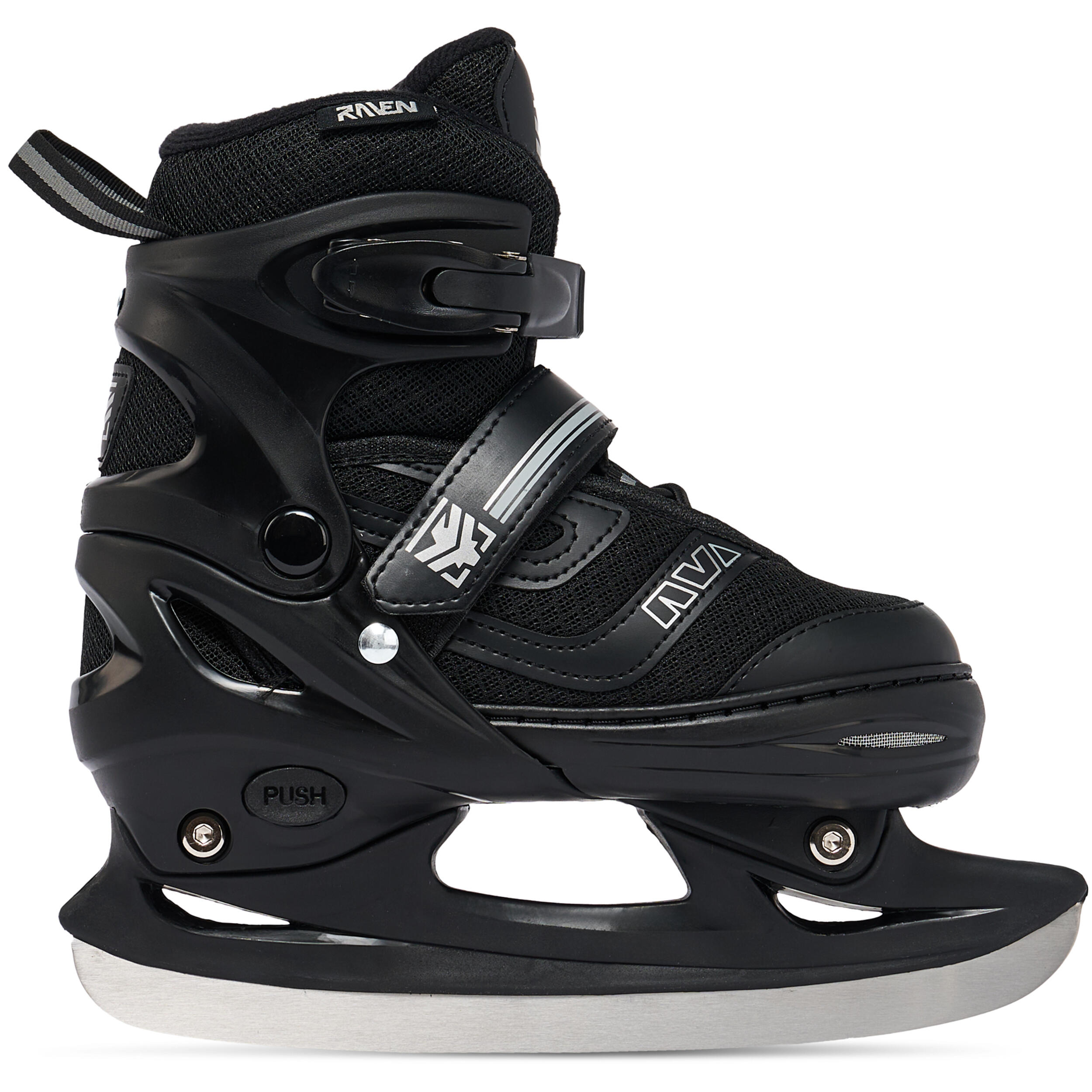 Raven Drill Patins de hóquei de rodas ajustáveis 2 em 1 5/7