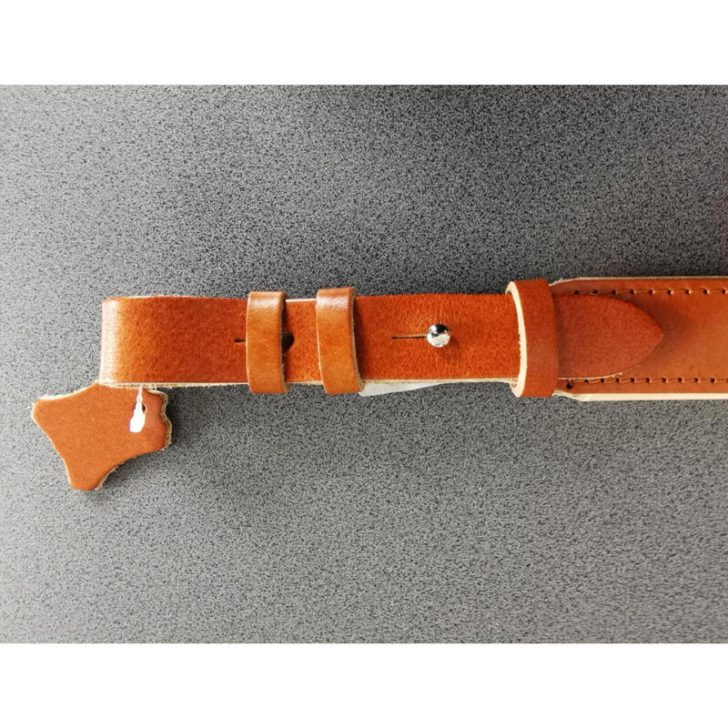 Curea din piele maro latime 30 mm pentru arma vanatoare