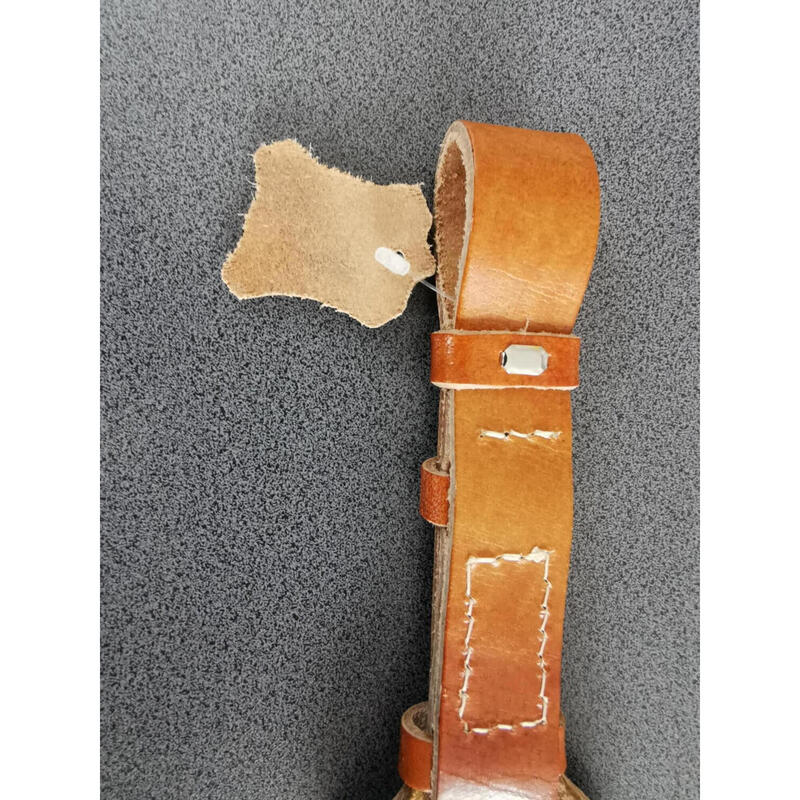Curea piele maro pentru carabina, cu 3 posturi