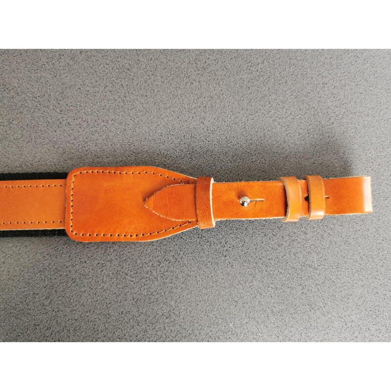 Curea piele pentru arma vanatoare, latime 30 mm, cu chinga antialunecare