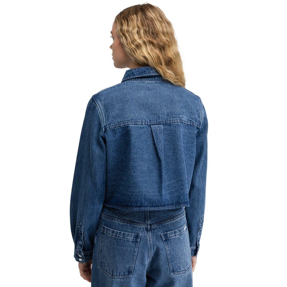 Chemise courte en denim femme Nimes-W Blue Bleu 2/6