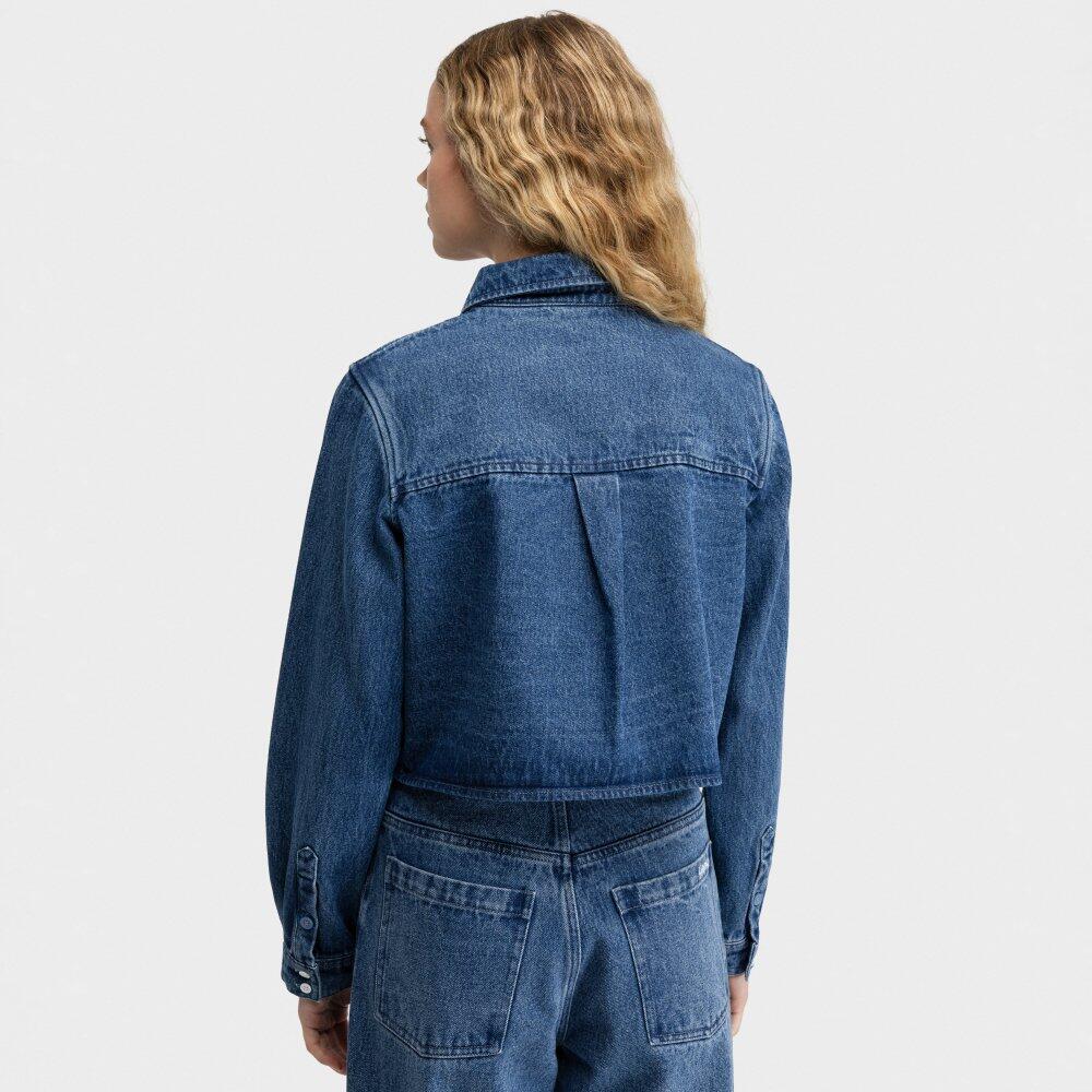 Chemise courte en denim femme Nimes-W Blue Bleu 6/6