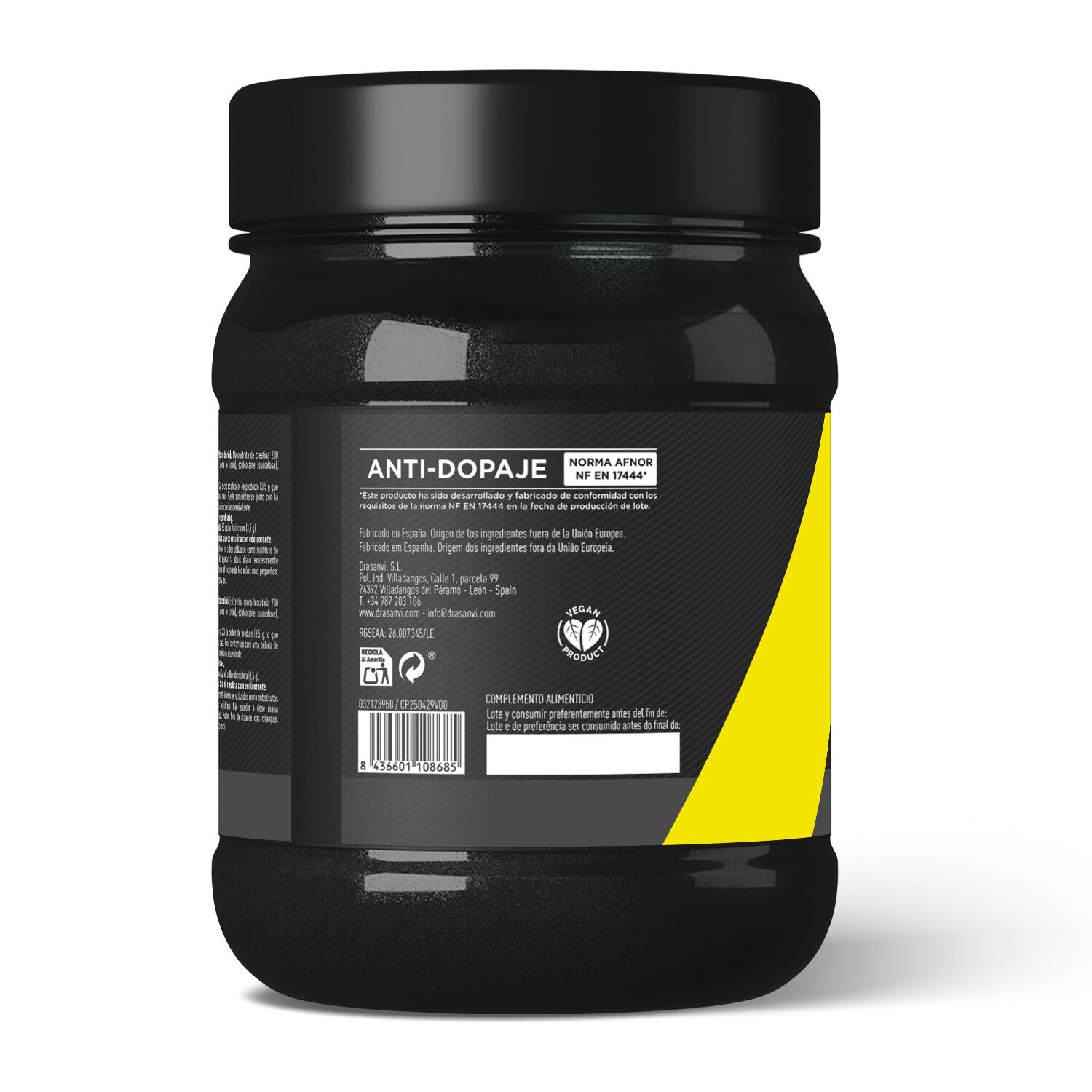 Creatina Monohidrato 200 Mesh 500 g Sabor Limón – Sport Live Drasanvi 6/6