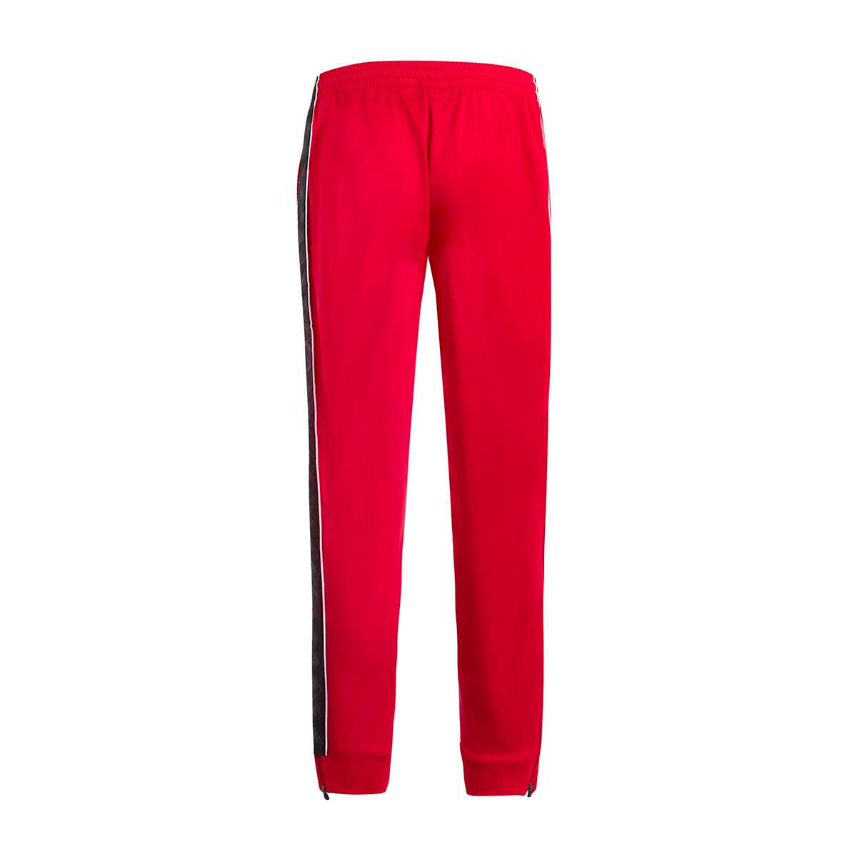Pantaloni tuta da uomo in poliestere rosso da streetwear sportivo 4/4