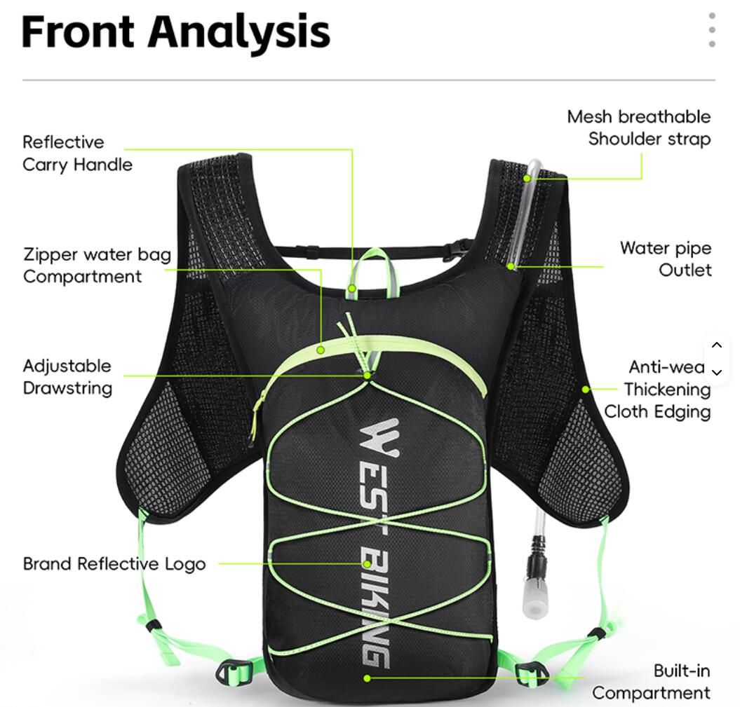 Zaino da ciclismo 2 in 1: leggero e multifunzionale 6/7