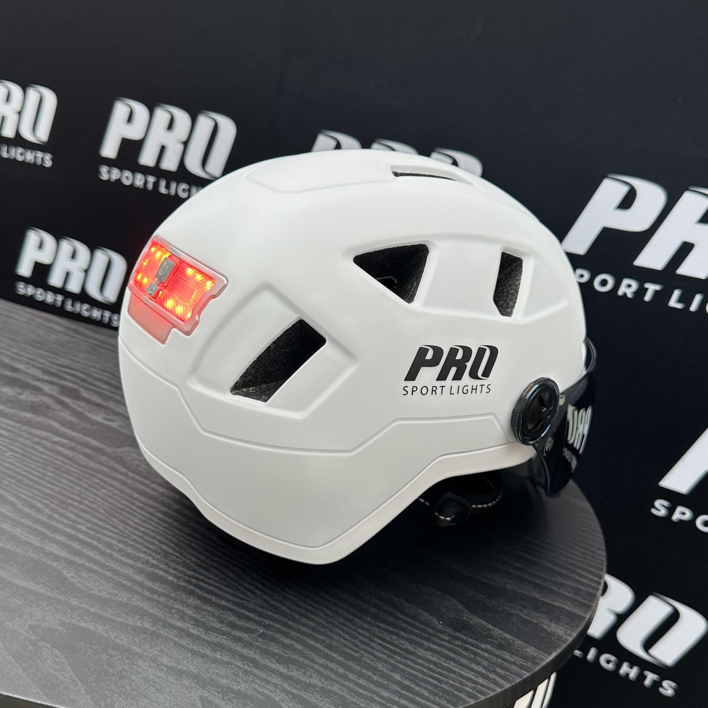 Casque Speed Pedelec avec visière et cache-oreilles - Blanc 4/8