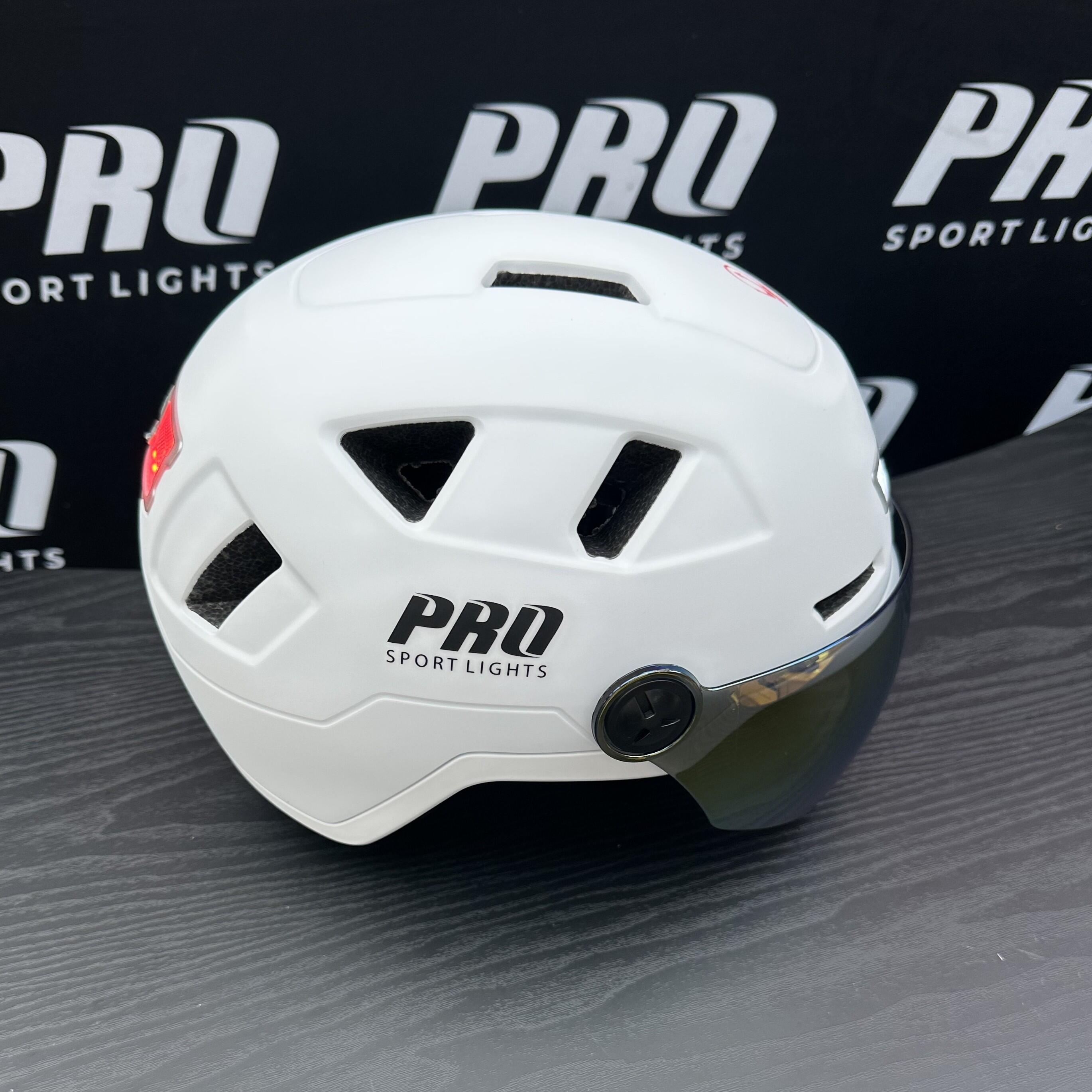 Casque Speed Pedelec avec visière et cache-oreilles - Blanc 6/8